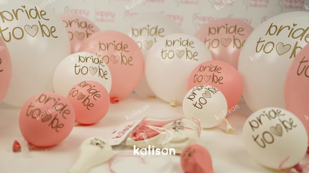 bride to be baskılı balon