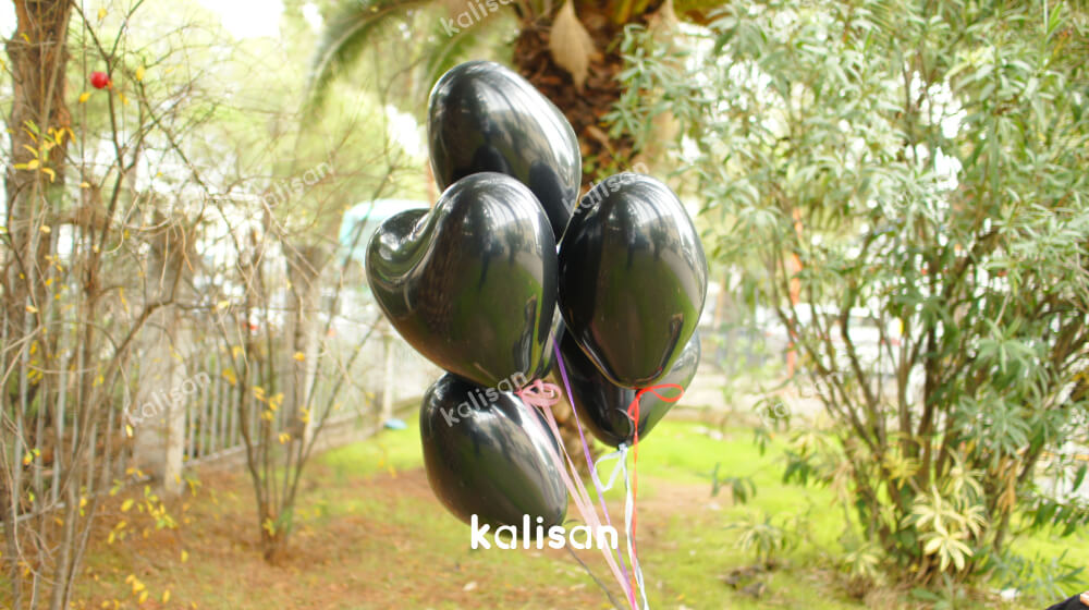 siyah kalpli balon