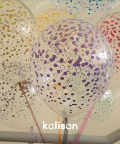 Şeffaf Konfetili Balon Büyük