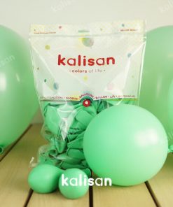 Mint Yeşili Baskısız Balon