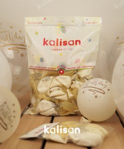 Happy Birthday Gold Baskılı Balon
