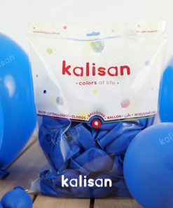 Koyu Mavi Balon Baskısız