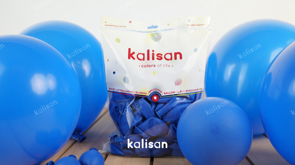 Koyu Mavi Balon Baskisiz Kalisan Balon