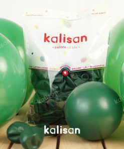 Koyu Yeşil Baskısız Balon