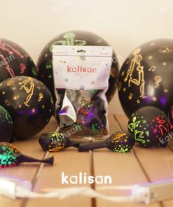 Neon İskelet Baskılı Balon