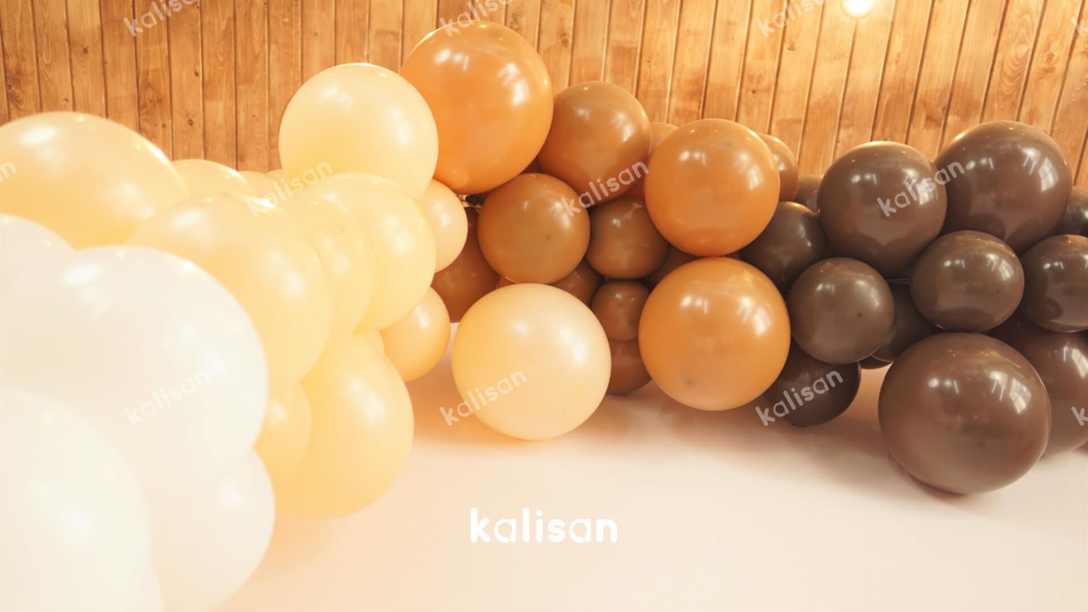 12″ 30 cm Karamel Kahve Balon Baskısız Kalisan Balon