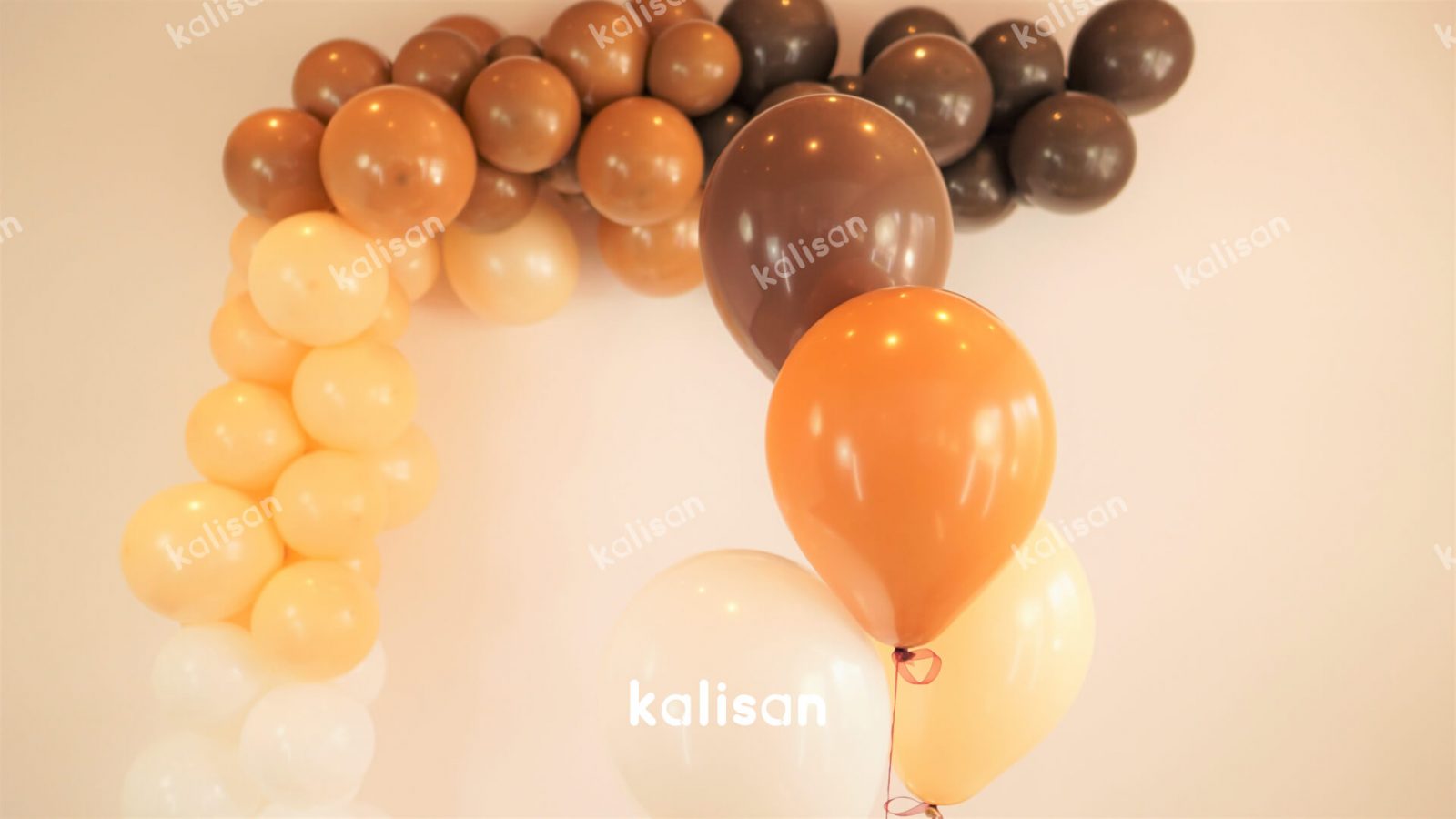 12″ 30 cm Karamel Kahve Balon Baskısız Kalisan Balon