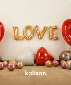 Kalisan Party Box – Balon Kit 16 | Kırmızı Love Konsept
