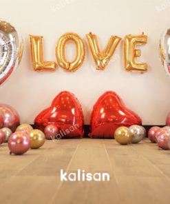Kalisan Party Box – Balon Kit 30  | Gold Love & Silver Kalp