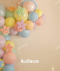 Kalisan Party Box – Balon Kit 4: Makaron Balon Zinciri & Makaron Yıldızlar
