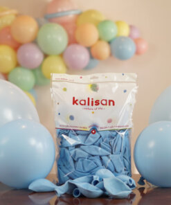 12" - 30 cm Makaron Balon Mavi Pastel