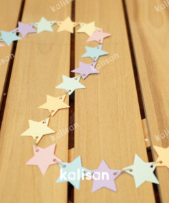 Dekorasyon Bannerı Makaron Mini Yıldızlar