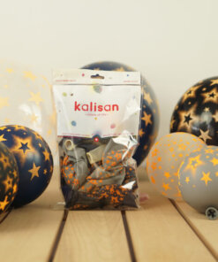 Neon Yıldız Baskılı Balon