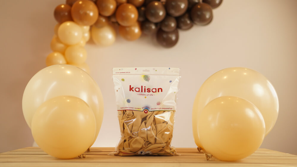 Sütlü Kahve Balon Baskısız Kalisan Balon