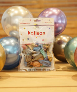5" Mini Mirror (Krom) Balonlar Karışık