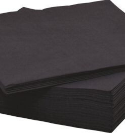 Siyah Peçete 33 x 33 cm - 3 Katlı 20’li Paket