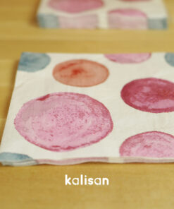 Pembe Tema Puantiye Desenli Peçete 33 x 33 cm - 3 Katlı 20’li Paket