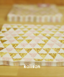 Pembe Gold Üçgen Şekilli Peçete 33 x 33 cm - 3 Katlı 20'li Paket