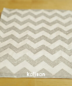 Zigzag Gümüş Peçete 33 x 33 cm - 3 Katlı 20’li Paket