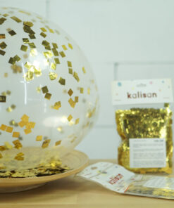 Gold Konfeti Kare Şekil 1 cm