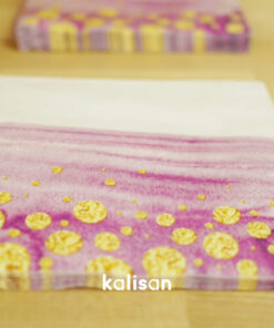 Mor - Gold Konsept Peçete 33 x 33 cm - 3 Katlı 20’li Paket