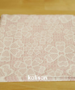 Pembe Dantel Desenli Peçete 33 x 33 cm - 3 Katlı 20’li Paket
