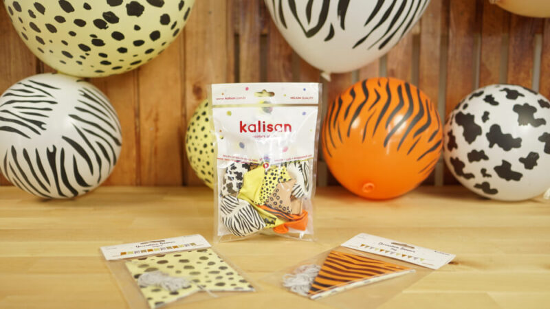 Safari Konsept Doğum Günü Kiti Kalisan Party Box Balon Kit 35