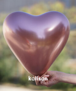 12" Kalp Mirror Rose Gold Balon