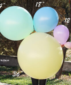 24" - 60 cm Makaron Jumbo Balonlar 2'li