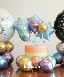 Doğum Günü Kiti Folyo ve Mirror Balon Konsept Cake Topper– Kalisan Party Box – Balon Kit 43
