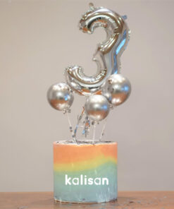 Doğum Günü Folyo Balon Cake Topper Kit – Kalisan Party Box – Balon Kit 36