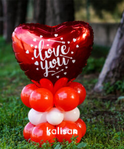 Sevgililer Günü Kırmızı Balon Konsepti - Kalisan Party Box – Balon Kit 56