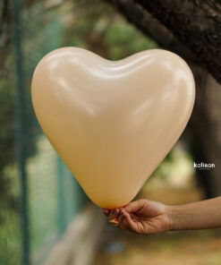 12" Kalp Makaron Somon Balon