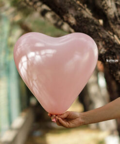 12" Kalp Makaron Pembe Balon