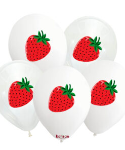 Çilek Baskılı Balon