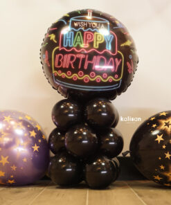 Happy Birthday Neon Folyo Balon