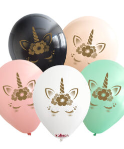 Unicorn Gold Baskılı Balon