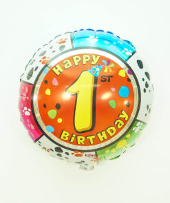 Happy Birthday 1 Yaş Doğum Günü Folyo Balon